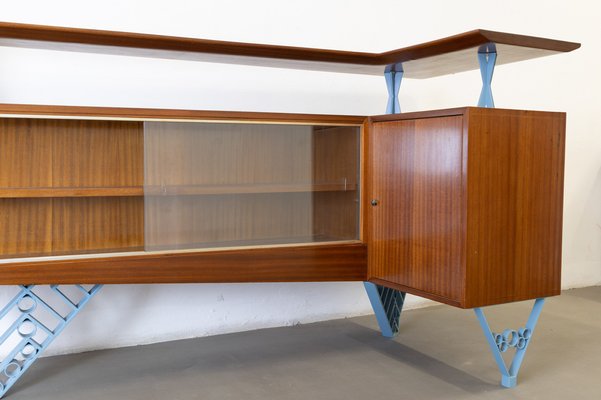 Walnut Bar Cabinet, 1950s-LMR-1269760