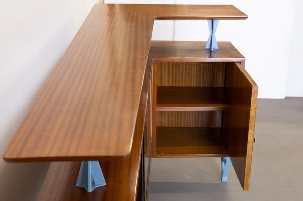 Walnut Bar Cabinet, 1950s-LMR-1269760