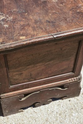 Walnut Bench Chest with Pierced Ciabatta Feet-RAQ-1389100