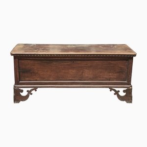 Walnut Bench Chest with Pierced Ciabatta Feet-RAQ-1389100