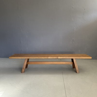 Walnut Bench, Italy, 1970s-YMJ-2042220