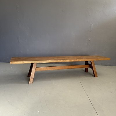 Walnut Bench, Italy, 1970s-YMJ-2042220