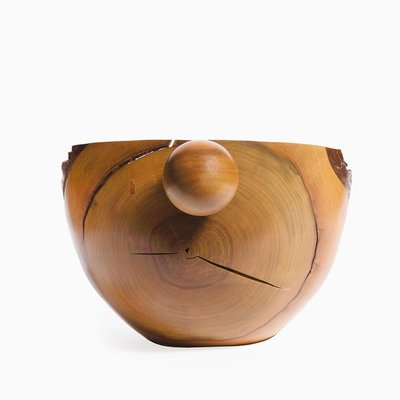 Walnut Bowl by Antonín Hepnar, 1990s-ENV-869851