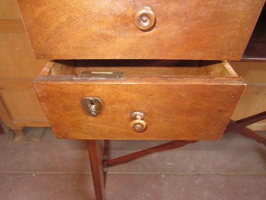 Walnut Cabinet Console, 1990s-CDG-1382878