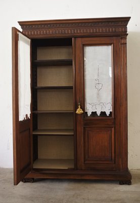 Walnut Cabinet / Display Case, 1920s-KNM-884834