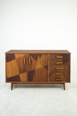 Walnut Cabinet with Drawers-FOH-2034849