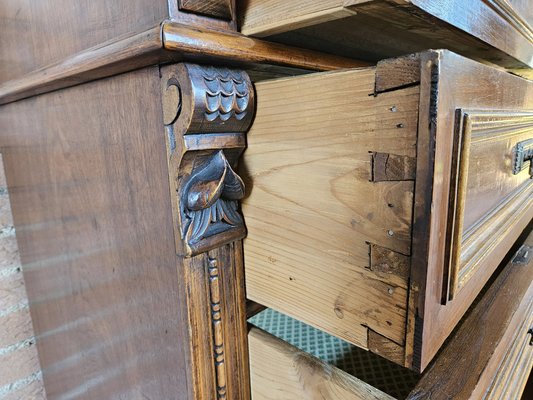 Walnut Chest of Drawers, 1890s-ZUW-1799290