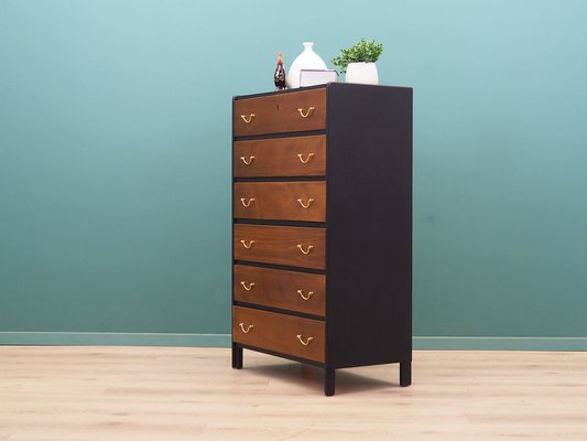 Walnut Chest of Drawers, Denmark, 1960s-VND-1784256