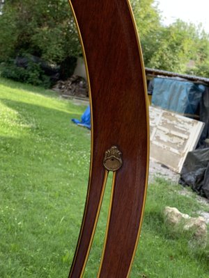 Walnut Cocktail Cabinet Light from Wilhelm Krechlok KG, 1950s-OXJ-1705096