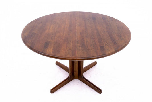 Walnut Dining Table attributed to Schou Andersen, Denmark, 1960s