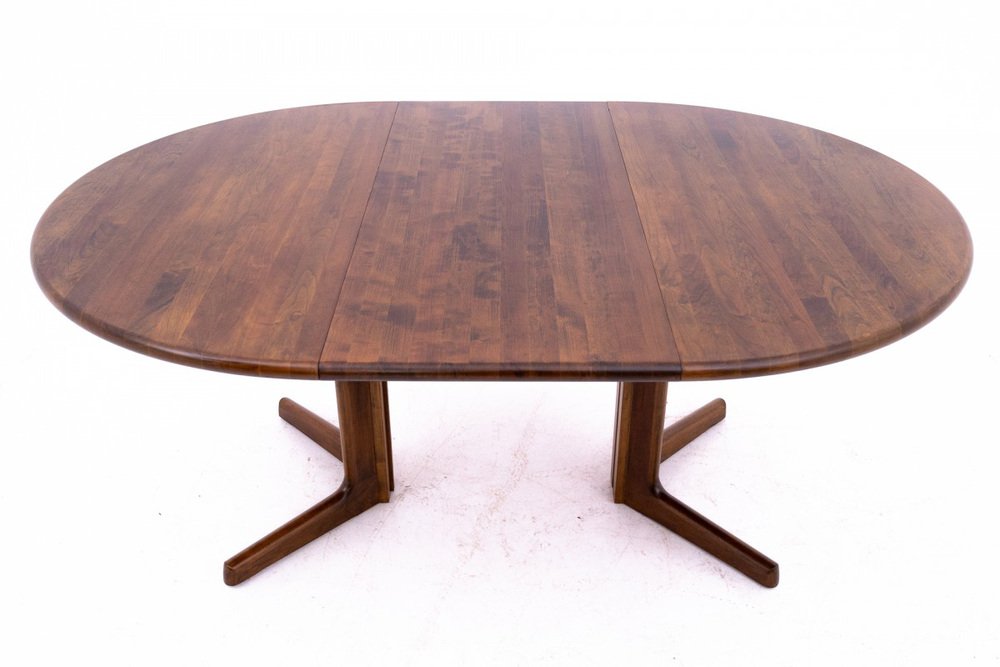 Walnut Dining Table attributed to Schou Andersen, Denmark, 1960s