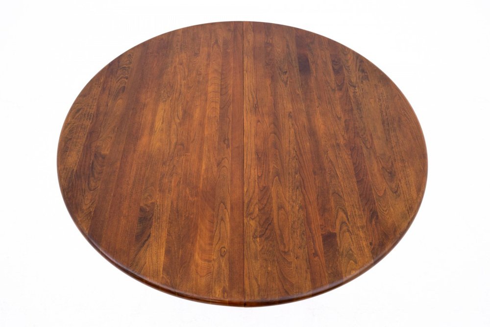 Walnut Dining Table attributed to Schou Andersen, Denmark, 1960s