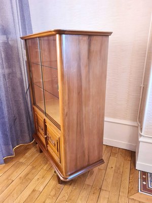 Walnut Display Cabinet by Maxime Old, 1940s-AWH-829863