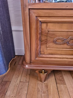 Walnut Display Cabinet by Maxime Old, 1940s-AWH-829863