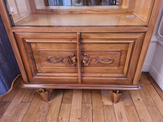 Walnut Display Cabinet by Maxime Old, 1940s-AWH-829863