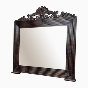 Walnut Framed Mirror, Italy, 1860-RAQ-1152953