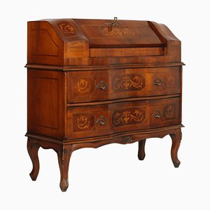 Walnut Inlaid Secretaire from Bovolone, 1920s-NJV-771481