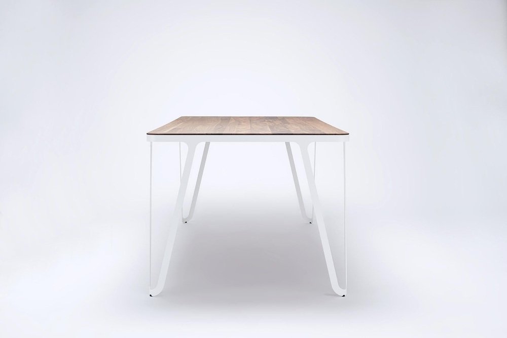 Walnut Loop 200 Table by Sebastian Scherer