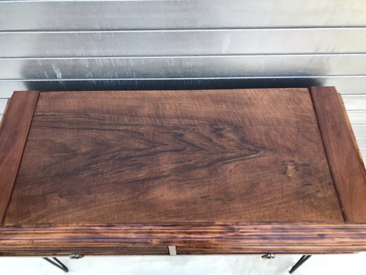 Walnut & Metal Desk-WQQ-1176719