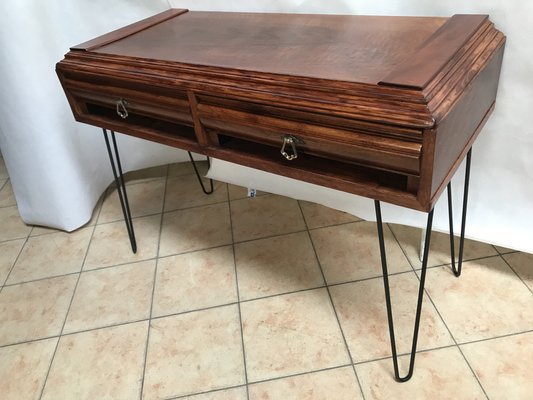 Walnut & Metal Desk-WQQ-1176719