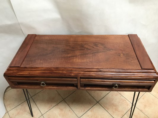 Walnut & Metal Desk-WQQ-1176719