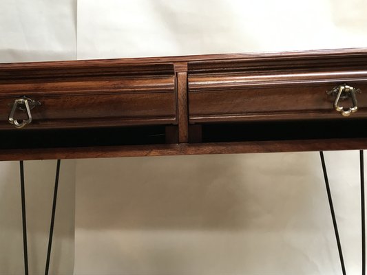 Walnut & Metal Desk-WQQ-1176719