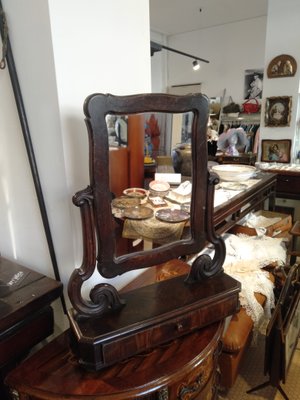 Walnut Mirror, 1900s-ZFY-1160862