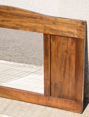 Walnut Mirror, 1930s-RAQ-1385788