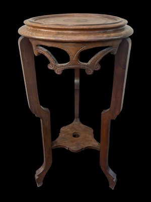 Walnut Pedestal Table, 1890s-SDV-1757113