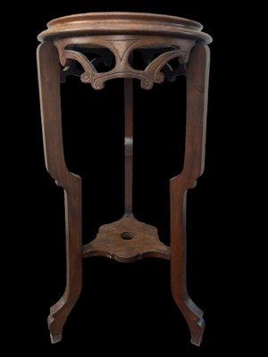 Walnut Pedestal Table, 1890s-SDV-1757113