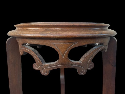 Walnut Pedestal Table, 1890s-SDV-1757113