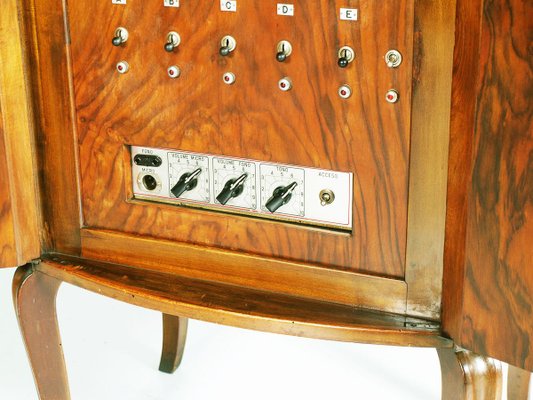 Walnut Radio Cabinet from Geloso Milano, 1930s-NJV-883671