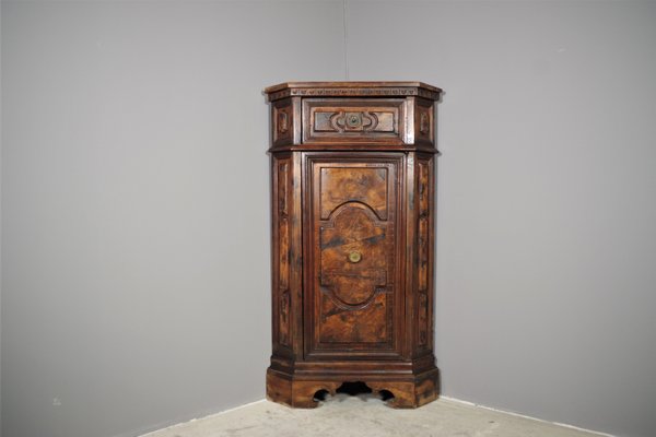 Walnut Root Corner Cabinet-KNM-1140882