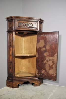 Walnut Root Corner Cabinet-KNM-1140882