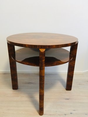 Walnut Round Coffee Table by Jindřich Halabala for UP Závody, 1950s-YNX-618346