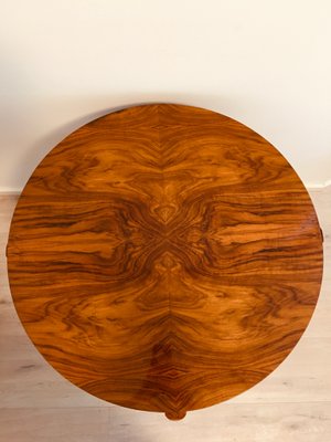 Walnut Round Coffee Table by Jindřich Halabala for UP Závody, 1950s-YNX-618346