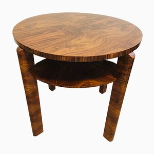 Walnut Round Coffee Table by Jindřich Halabala for UP Závody, 1950s-YNX-618346