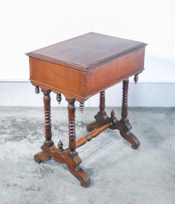 Walnut Sewing Table, 1800s-OJE-1255091