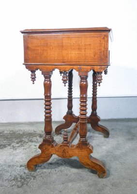 Walnut Sewing Table, 1800s-OJE-1255091