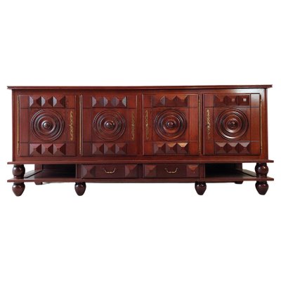 Walnut Sideboard attributed to Charles Dudouyt, 1940s-TDA-1376272