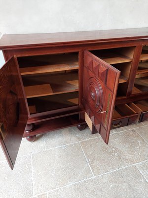 Walnut Sideboard attributed to Charles Dudouyt, 1940s-TDA-1376272