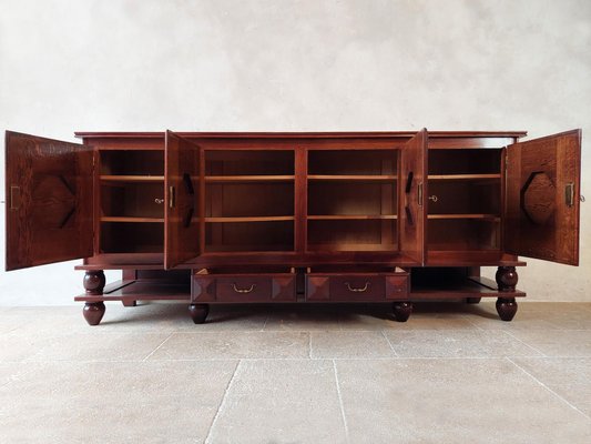 Walnut Sideboard attributed to Charles Dudouyt, 1940s-TDA-1376272