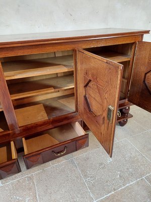 Walnut Sideboard attributed to Charles Dudouyt, 1940s-TDA-1376272