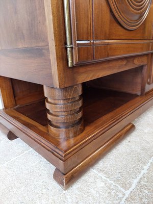 Walnut Sideboard with a Polished Finish attributed to Charles Dudouyt, 1940s-TDA-1376309