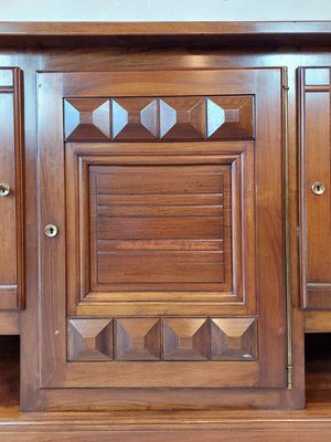 Walnut Sideboard with a Polished Finish attributed to Charles Dudouyt, 1940s-TDA-1376309