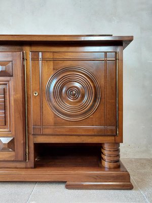 Walnut Sideboard with a Polished Finish attributed to Charles Dudouyt, 1940s-TDA-1376309