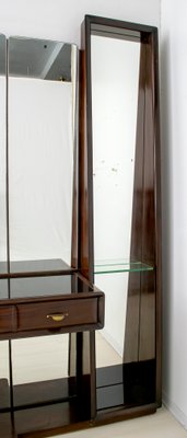 Walnut Sideboard with Mirrors by Guglielmo Ulrich for Ar.Ca, 1940s-FER-585875