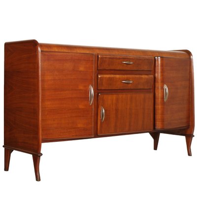 Walnut Sideboard with Showcase by Paolo Buffa for Palazzi del Mobile, 1940s-NJV-771361