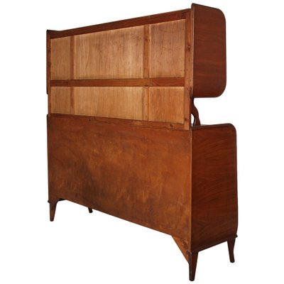 Walnut Sideboard with Showcase by Paolo Buffa for Palazzi del Mobile, 1940s-NJV-771361