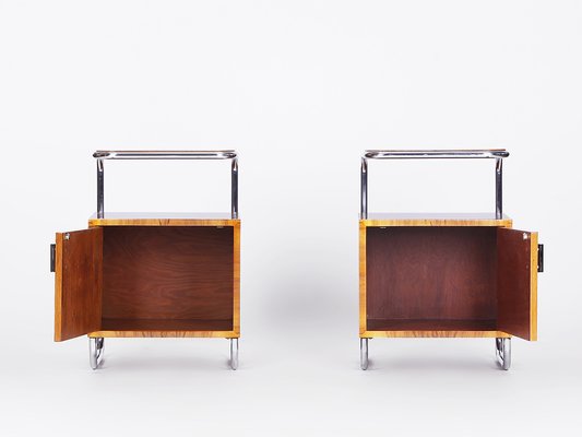 Walnut Sideboards by Rudolf Vichr, 1930s, Set of 2-TW-1357329